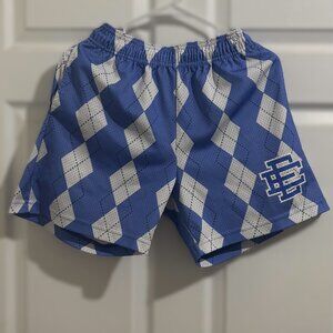 Eric Emanuel | Shorts | Gray And Blue Lightning Bolt Eric